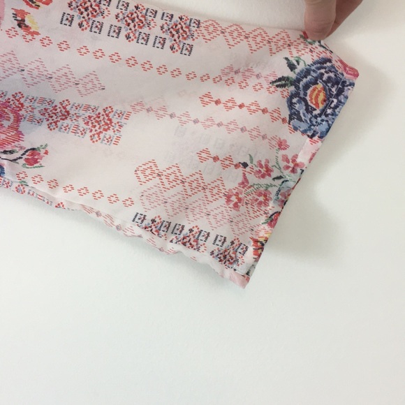 Sheer Floral Kimono - Picture 5 of 6